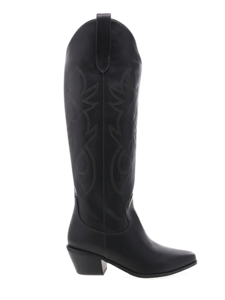 Urson Black Cowboy Boots - Billini
