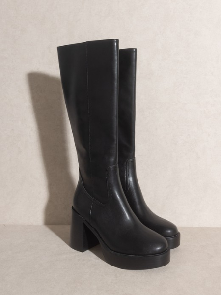 Juniper Black Leather Boot