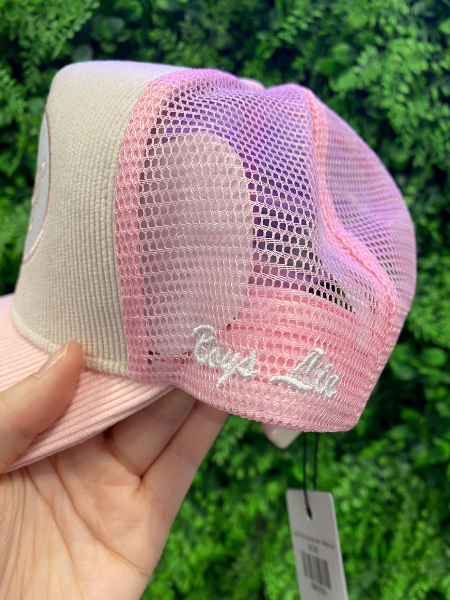 Baby Pink Corduroy Hat - Boys Lie